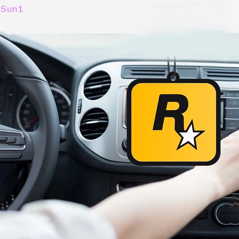 Sun1 > Dây Treo Khử Mùi Hôi Xe Hơi Hình Ngôi Sao R Hương Thơm Lấp Lánh Ánh Sáng Đỏ