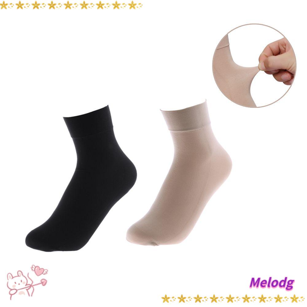 MELODG Set 1 / 5 / 10 Đôi Vớ MàU Trơn Đơn GiảN ThờI Trang Cho Nữ