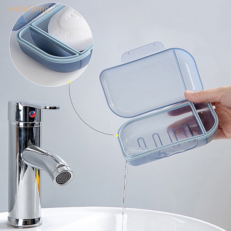 1 Hộp Đựng Xà Phòng Có Nắp Đậy Tiện Lợi Khi Đi Du Lịch