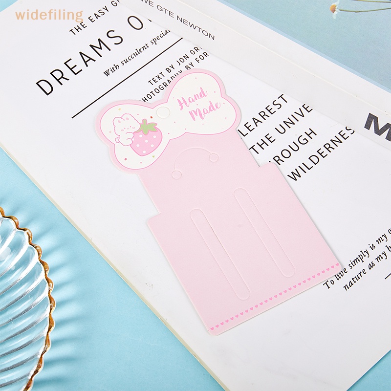 Set 50 Thẻ Giấy Hình Nơ Dễ Thương Dùng Để Trưng Bày Kẹp Tóc / Trang Sức DIY