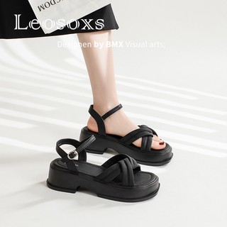 Leosoxs dép sandal nữ dép nữ dép bánh mì nữ dép bánh mì Chống Trượt 070614