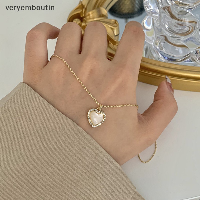 Vòng cổ Mặt Đá Opal Hình Trái Tim Màu Sắc Thời Trang Cho Nữ