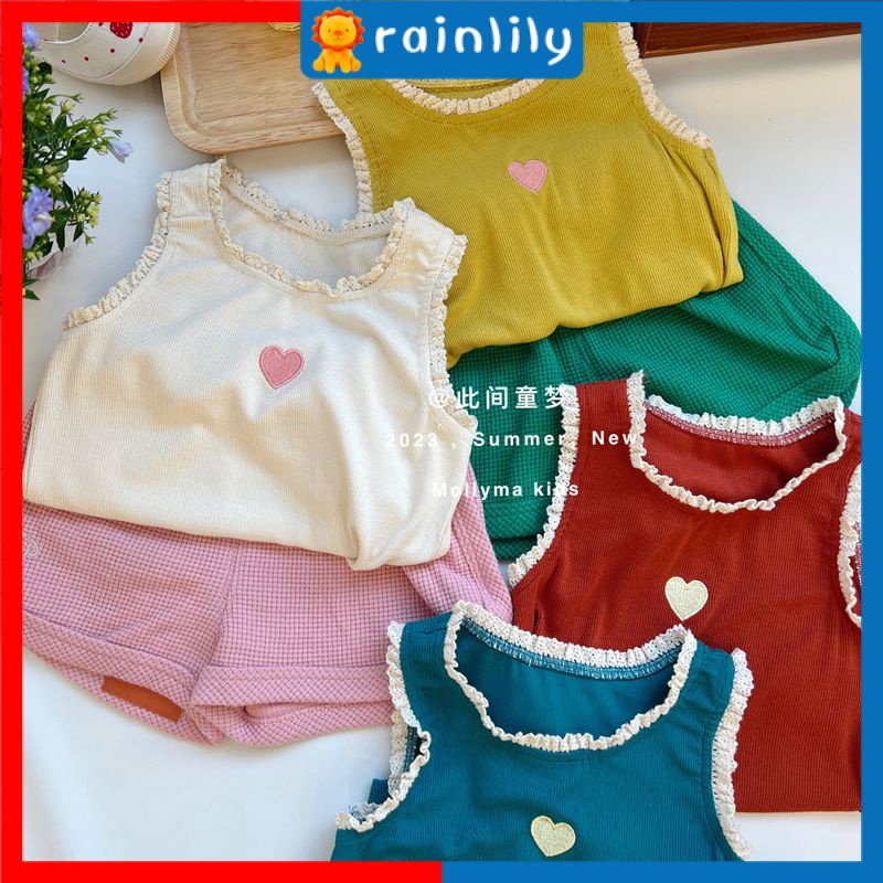 Áo Hai Dây Phối Ren Mỏng Thời Trang Mùa Hè 2023 Phong Cách Mới Cho Bé Gái