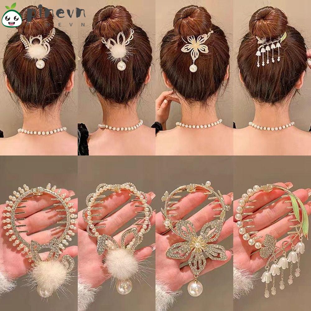 PINEVN Kẹp Tóc Đuôi Ngựa Trang Sức Cho Nữ