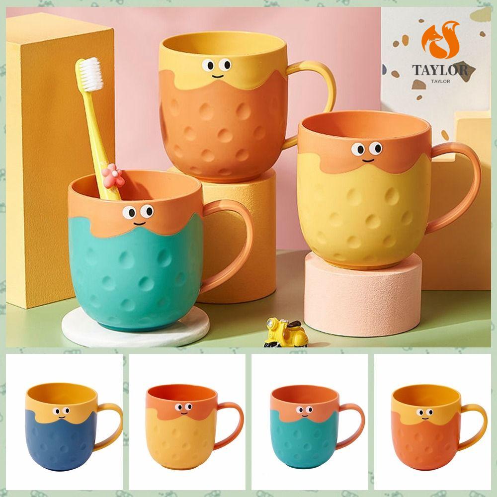 TAYLOR1 Cốc Đánh Răng 250ML Hình Quả Dâu Nhiều Màu Sắc Dễ Thương Cho Bé