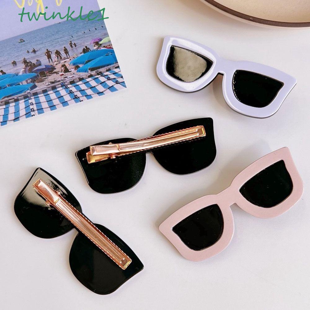 TWINKLE Kẹp Tóc Hình Kính Mát Thời Trang Cho Nữ