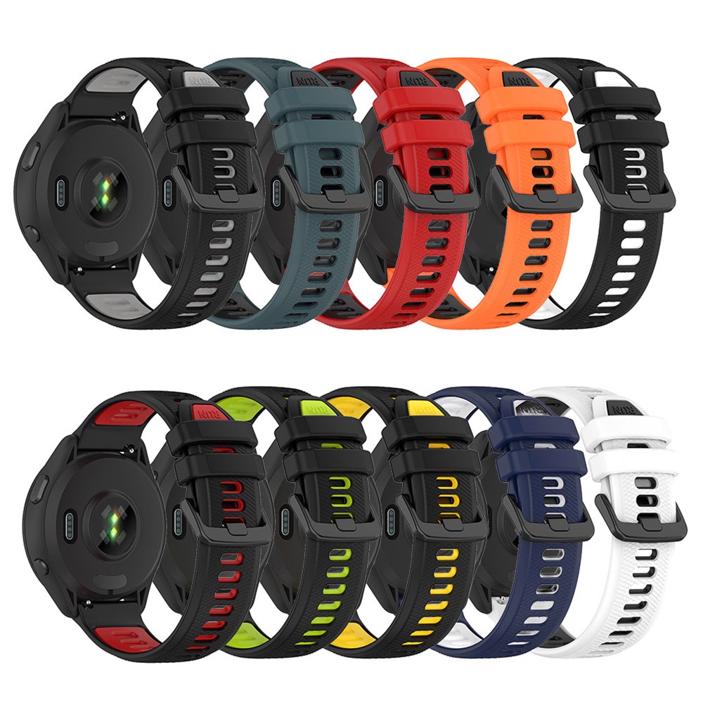 Dây Đeo Silicon Mềm 22mm 20mm Chống Nước Tháo Gỡ Nhanh Cho Garmin Approach S40 Vivoactive 4 3