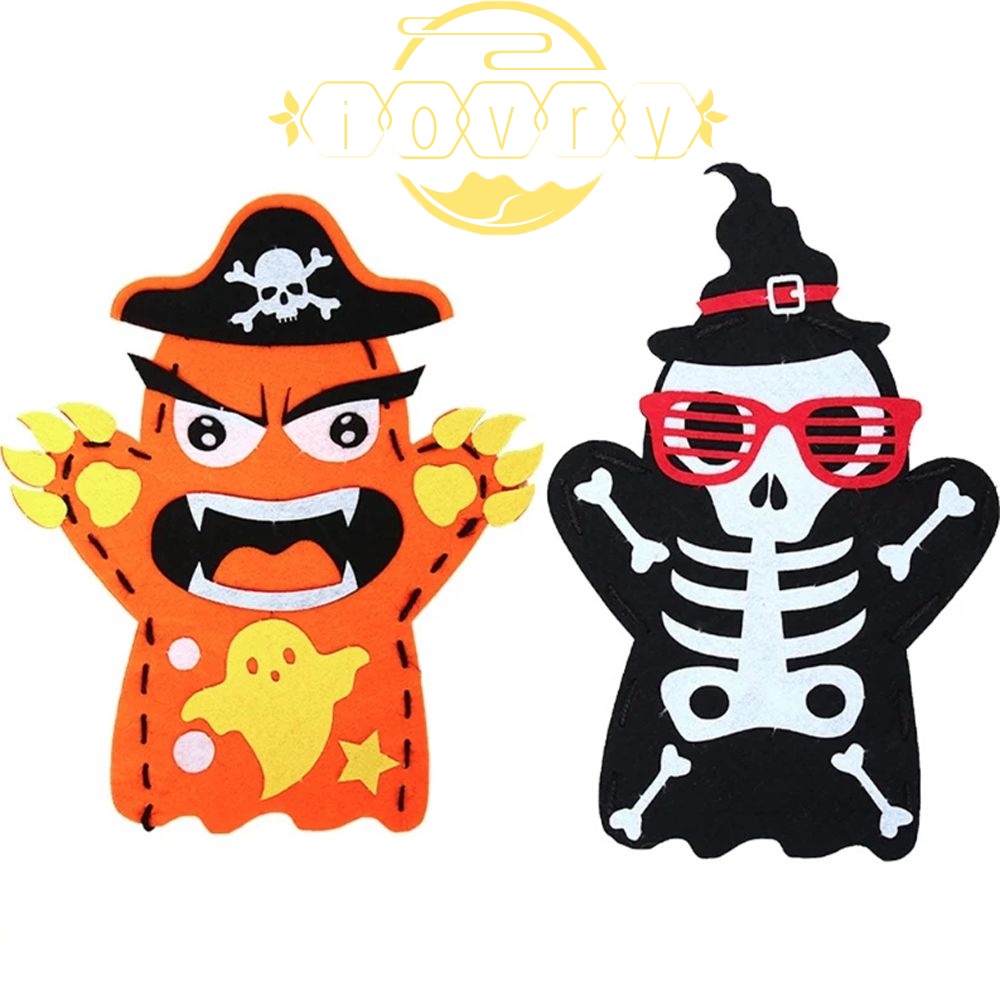 IVORY Bộ Con Rối Đeo Tay Diy Họa Tiết Hoạt Hình Dùng Làm Quà Tặng Sinh Nhật / Lễ Halloween