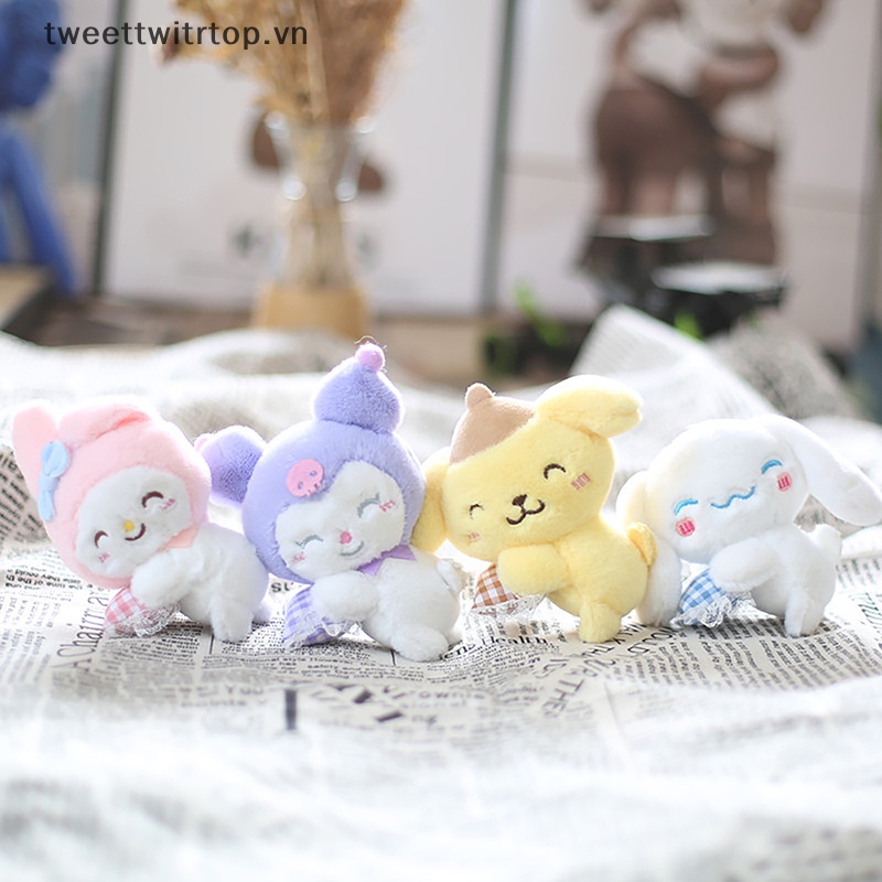 Móc Khóa Búp Bê TRTOP Sanrio Cinnamoroll Melody Nhồi Bông Đáng Yêu