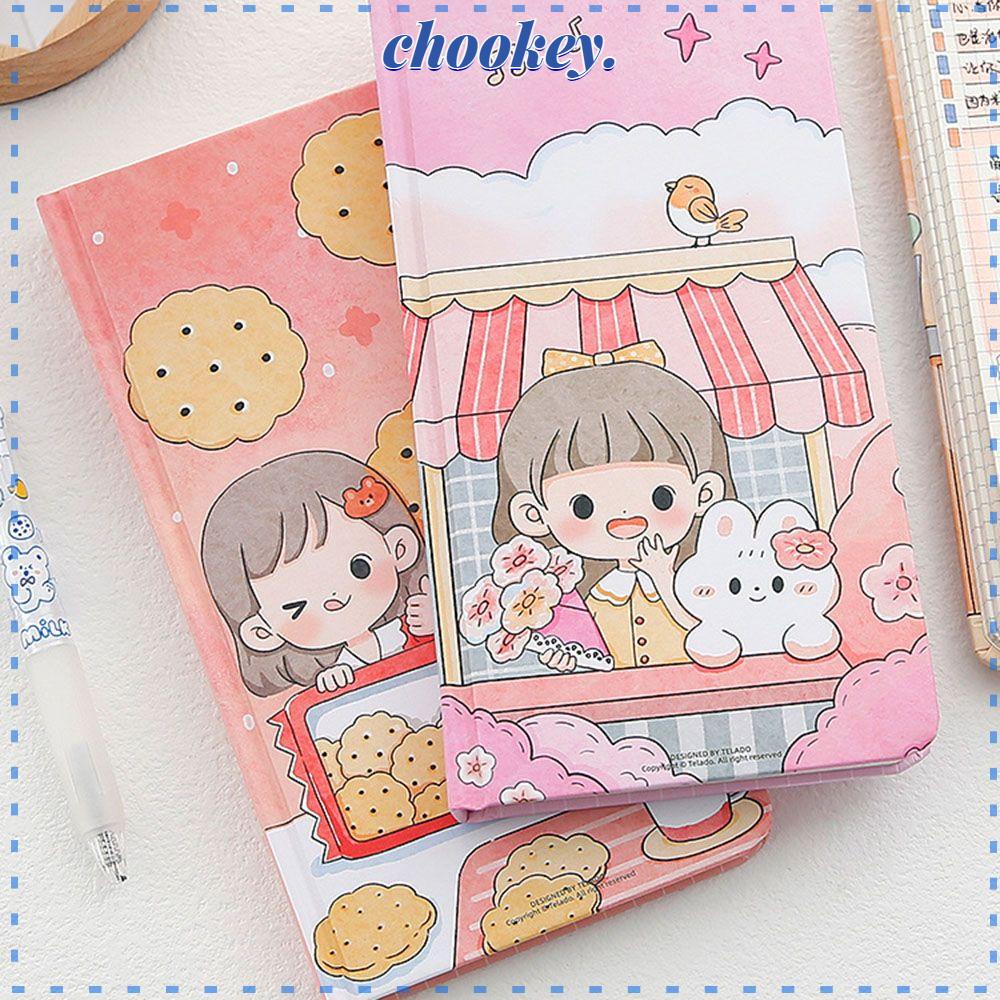 CHOOKEY Sổ Ghi Chú Diy Họa Tiết Hoạt Hình Xinh Xắn Đáng Yêu