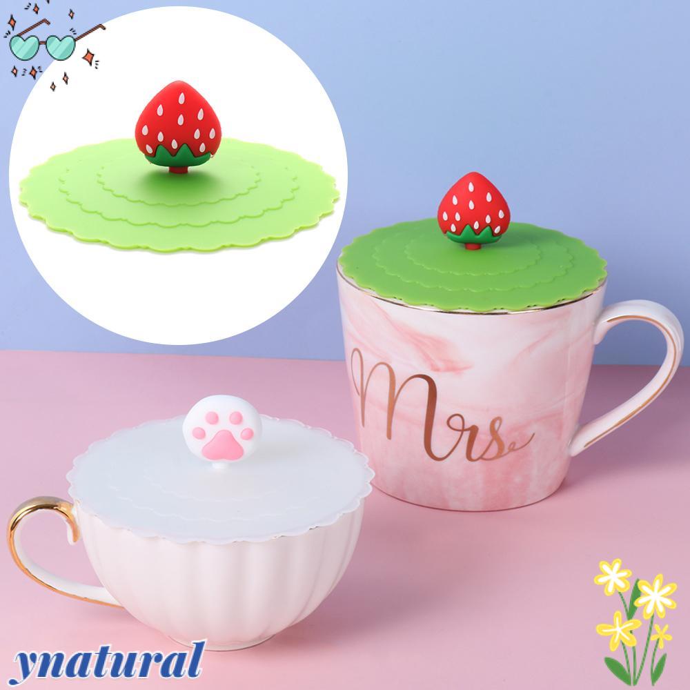 YNATURAL Nắp Silicone Đậy Ly Chống Bụi Tái Sử Dụng Tiện Lợi