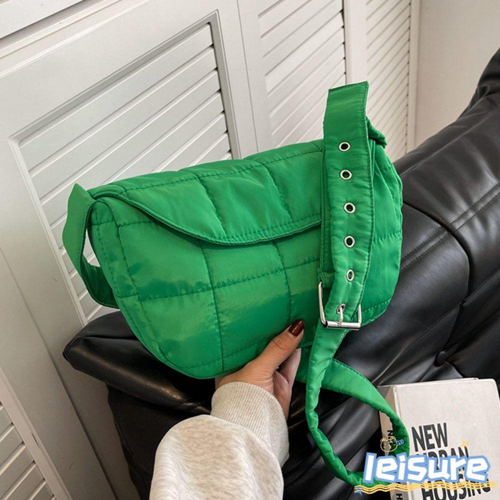 LEISURE Túi Xách Đeo Vai Màu Sắc Đơn Giản Trọng Lượng Nhẹ Dành Cho Nữ