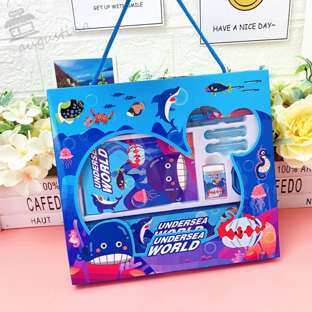 AUGUSTINA Set 8 Dụng Cụ Học Tập Dễ Thương Cho Bé