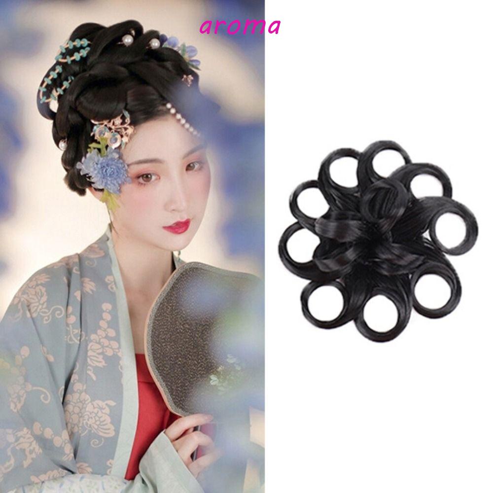 AROMA Phụ Kiện Tóc Mái Bằng Sợi Tổng Hợp Tự Nhiên Dành Cho Chụp Hình Hán Phục