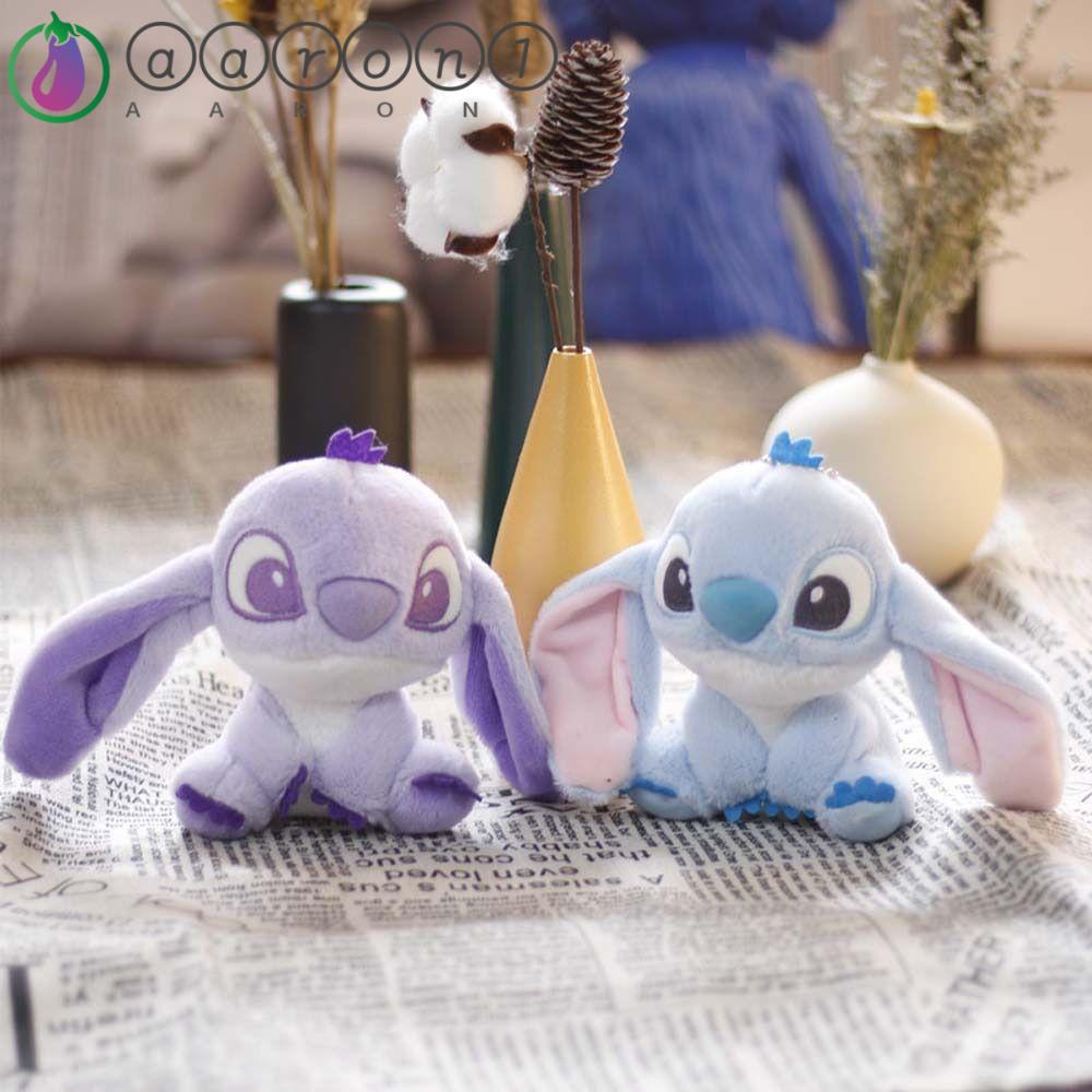 AARON1 Móc Khóa Hình Búp Bê Nhồi Bông Stitch Đáng Yêu