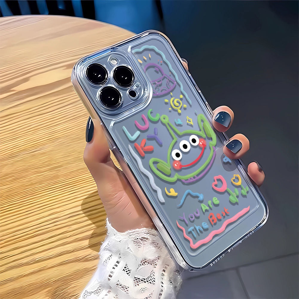 Ốp Điện Thoại Mềm Hình Hoạt Họa Ba Mắt Cho Apple Iphone 13 iPhone14Promax 11 12 7 8p