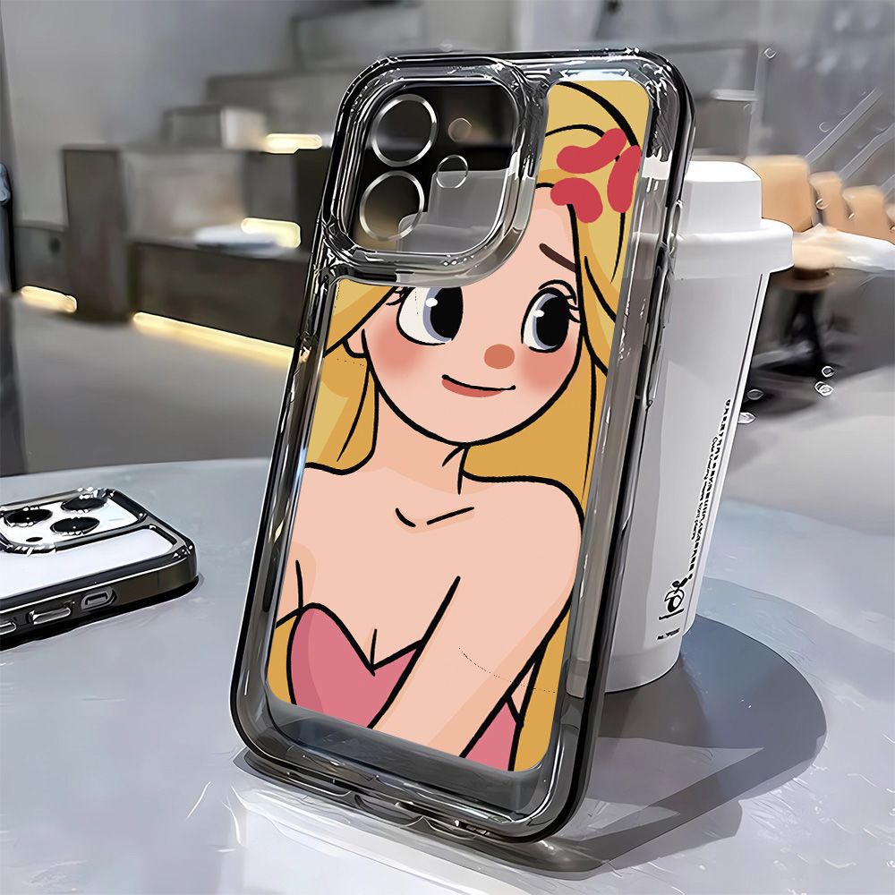 Ốp Điện Thoại Dẻo Họa Tiết Cô Gái Giận Dữ Dễ Thương Cho Iphone14Promax 12 711 13 8piPhone14Promax