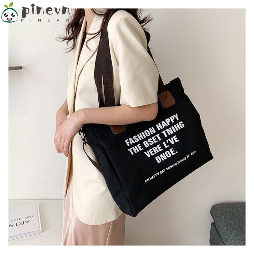 PINEVN Túi Xách Nữ Cỡ Lớn Thiết Kế Chữ Cái Mới