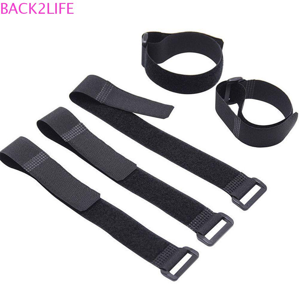 BACK2LIFE Dây Quấn Dây Cáp Bằng Nilon Màu Đen Có Thể Tái Sử Dụng