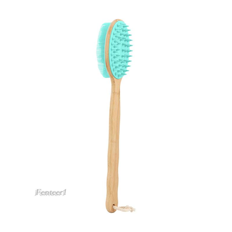 Bàn Chải Chà Lưng Sử Dụng Ướt Và Khô Hai Mặt Tay Cầm Dài Tiện Dụng