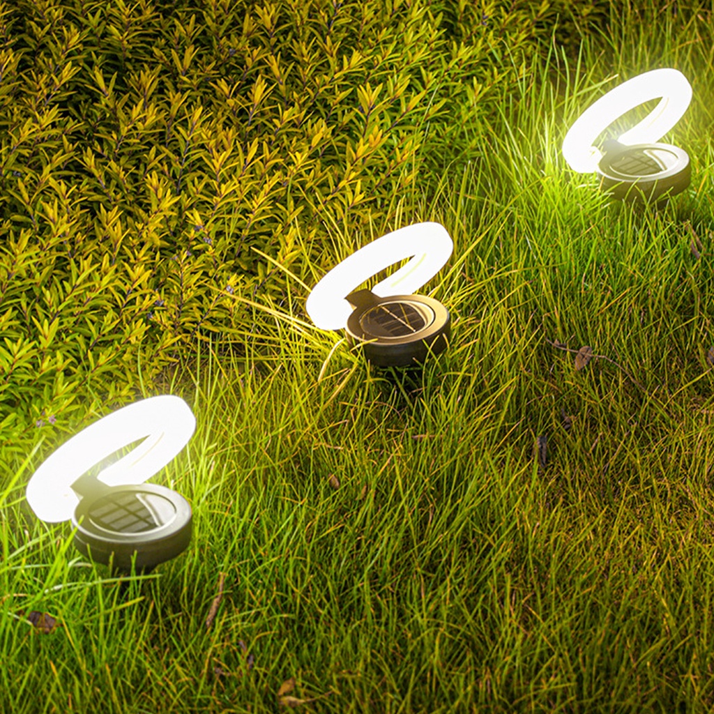 Set 4 Đèn Led 17 Bóng Gắn Tường Chống Nước Chạy Bằng Năng Lượng Mặt Trời