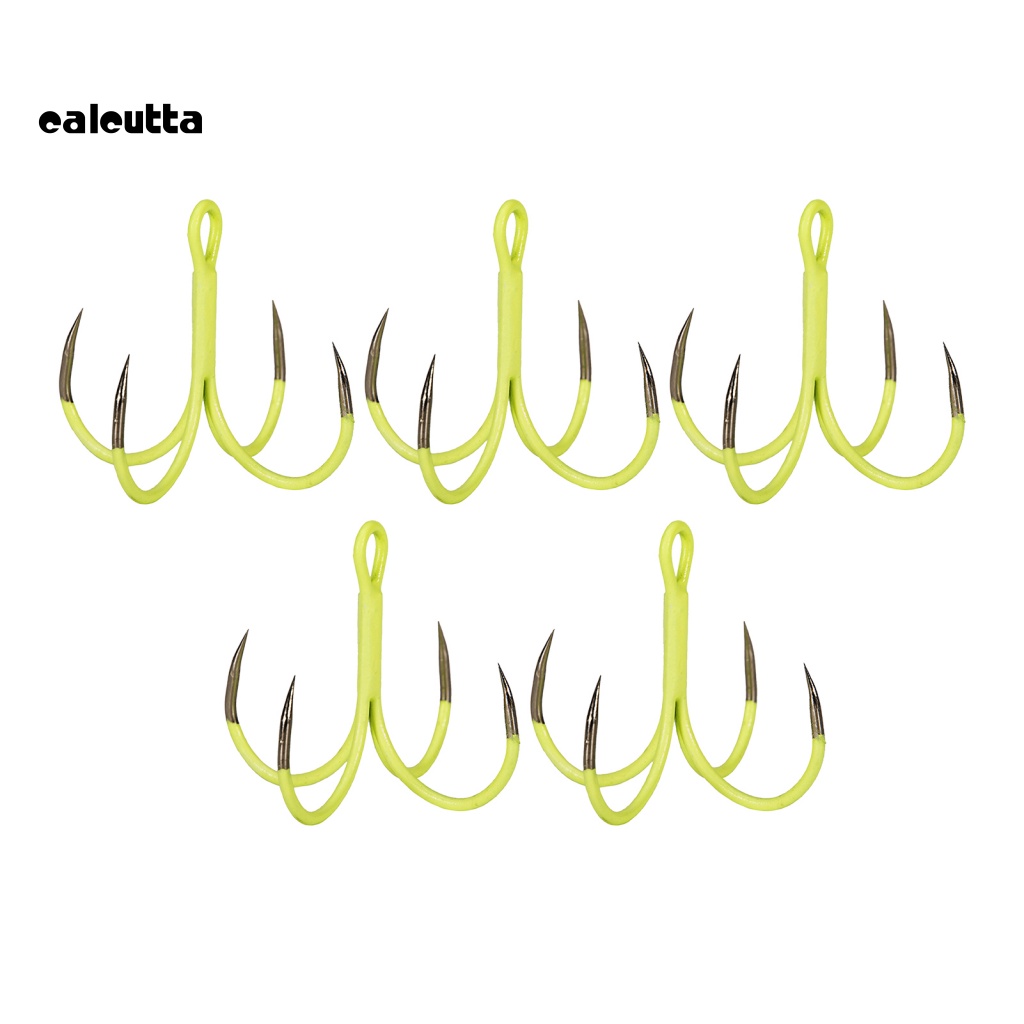 Hộp 5 Lưỡi Câu Cá Mini Bằng Thép Carbon Phát Quang