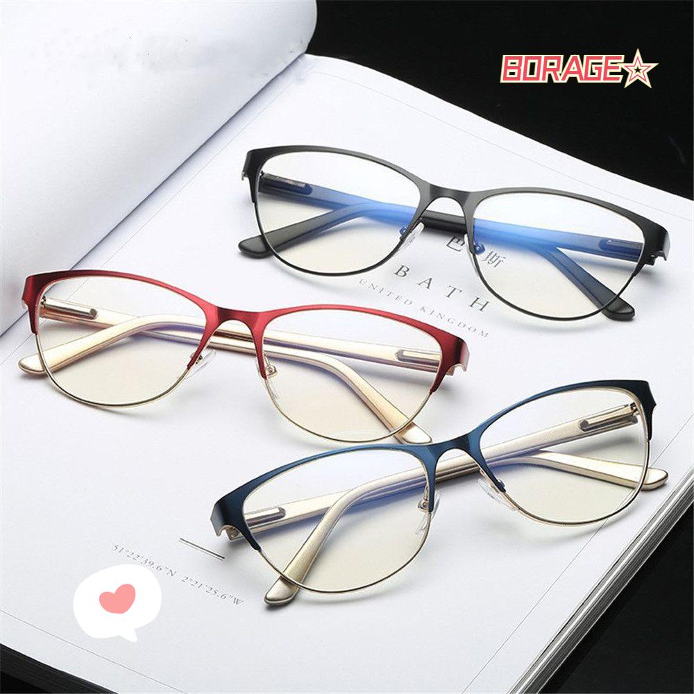 BORAG Kính Đọc Sách Nửa Gọng Trong Suốt Chống Mệt Mỏi Phong Cách Cổ Điển Cho Nam Và Nữ