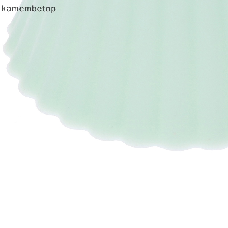 Set 10 Khuôn Silicone Làm Bánh Muffin Mini Hình Tròn Tiện Dụng