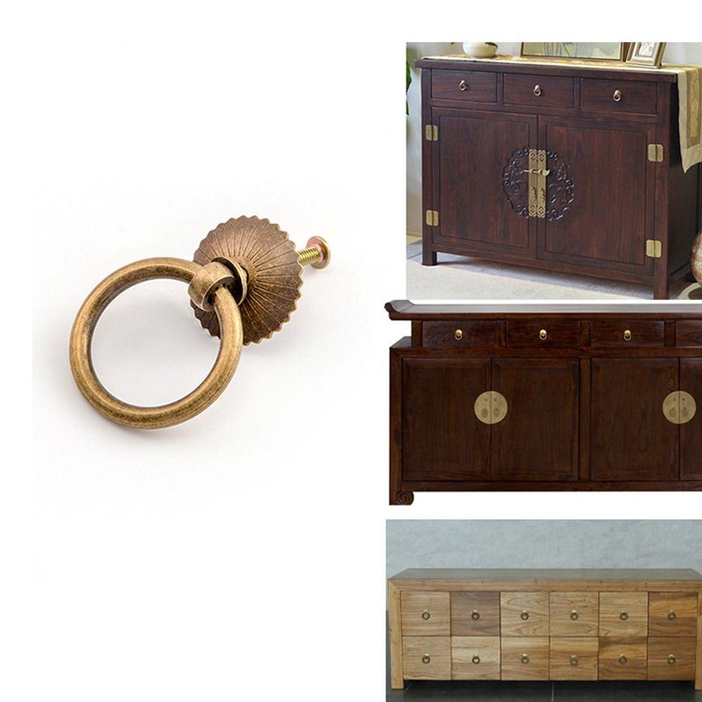 AARON1 Tay Nắm Ngăn Kéo Tủ Bằng Đồng Phong Cách Cổ Điển