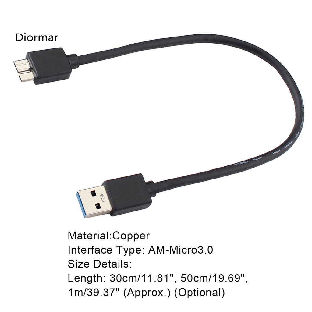 Cáp Dữ Liệu Tốc Độ Cao Chuyển Đổi Từ Giắc Cắm Dino USB 30 A Sang Micro B Male Cho Ổ Cứng