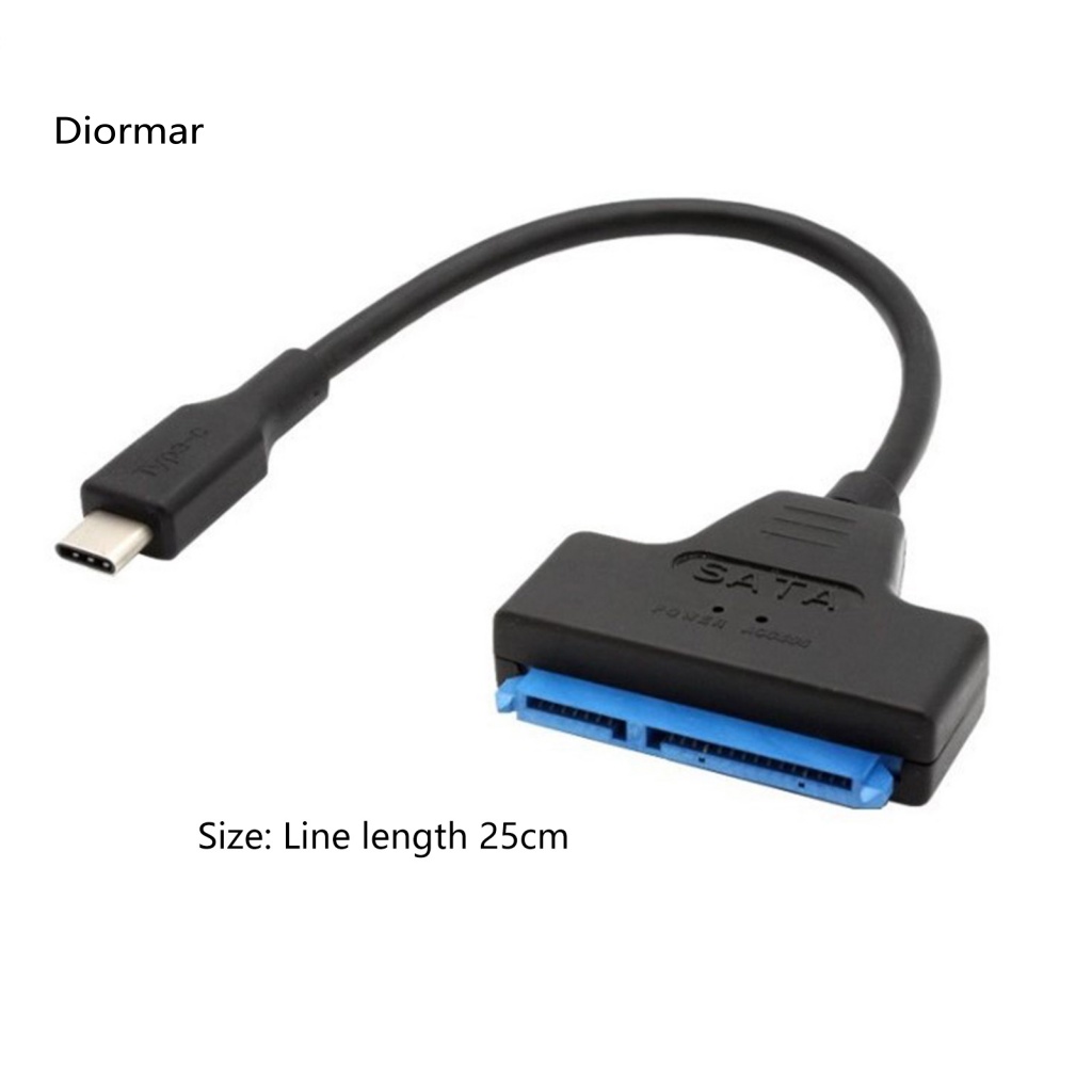 Dây Cáp Chuyển Đổi Ổ Cứng Tốc Độ Cao USB31 Type-C Sang SATA 22pin Cho Ổ Cứng SSD 25 Inch