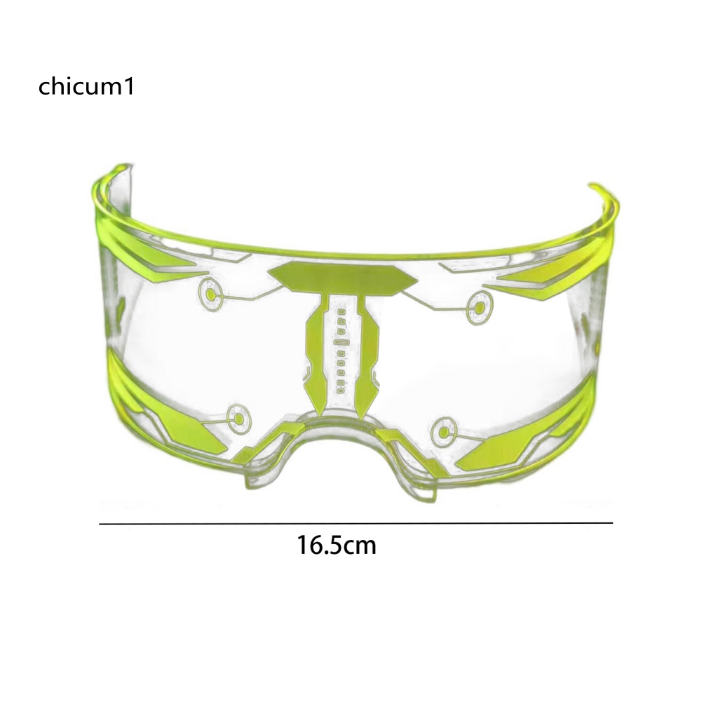 Mắt Kính Có Đèn LED Nhiều Màu Trong Suốt Độc Đáo