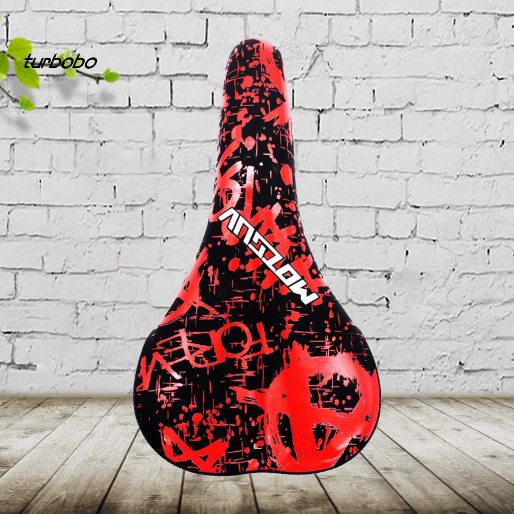 Yên Xe Đạp Giả Da In Họa Tiết Graffiti Thoáng Khí Thấm Hút Tốt Tiện Dụng Cho MTB