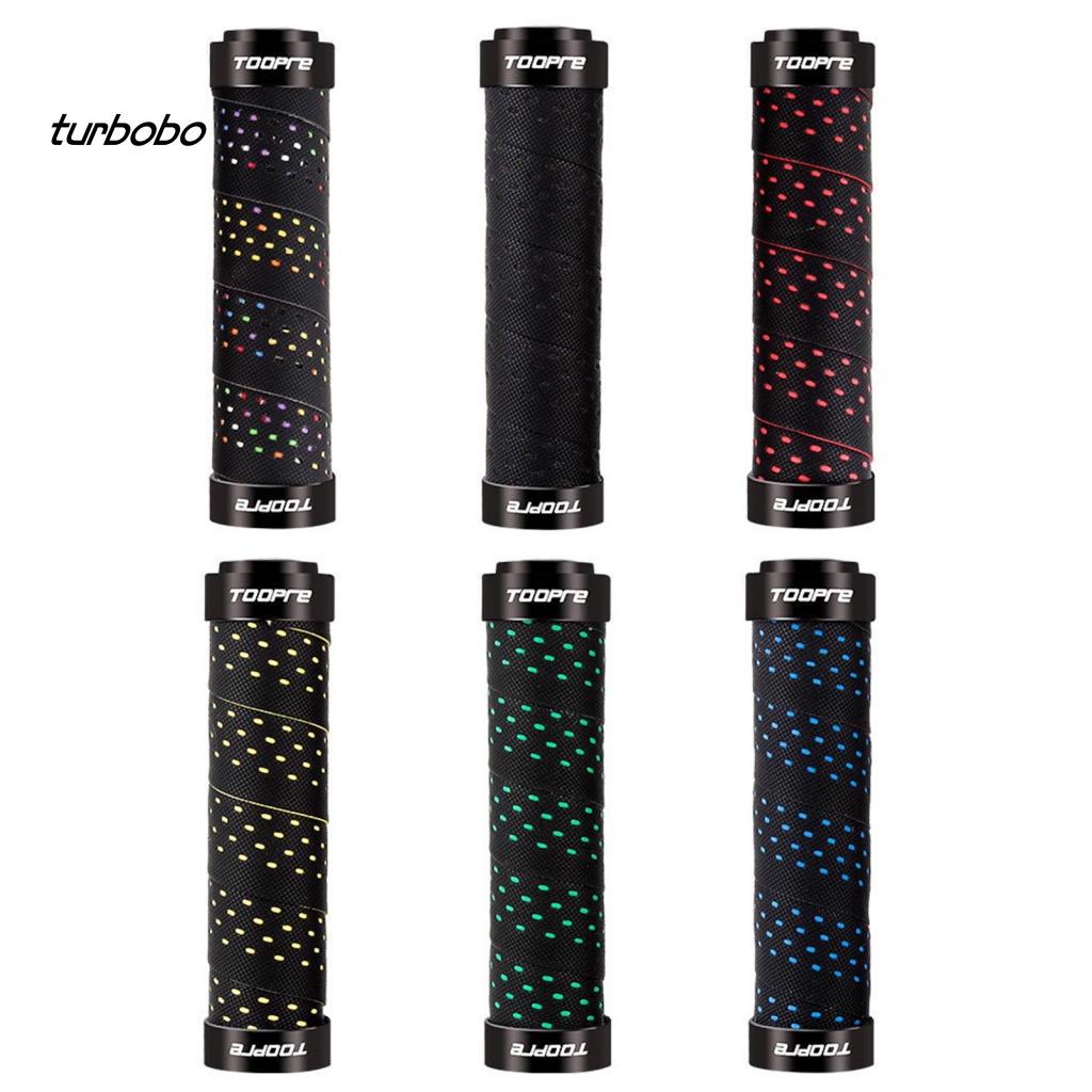 1 Bộ Bọc Tay Lái Xe Đạp Giả Da Nhiều Màu Chống Trượt Có Lỗ Thoáng Khí