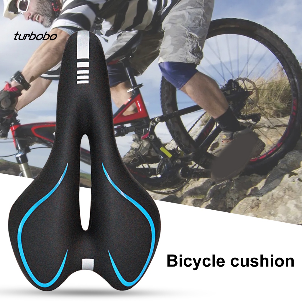 Yên Xe Đạp Kẻ Sọc Phản Quang Mềm Mại Co Giãn Thoáng Khí Chống Sốc Chống Nước