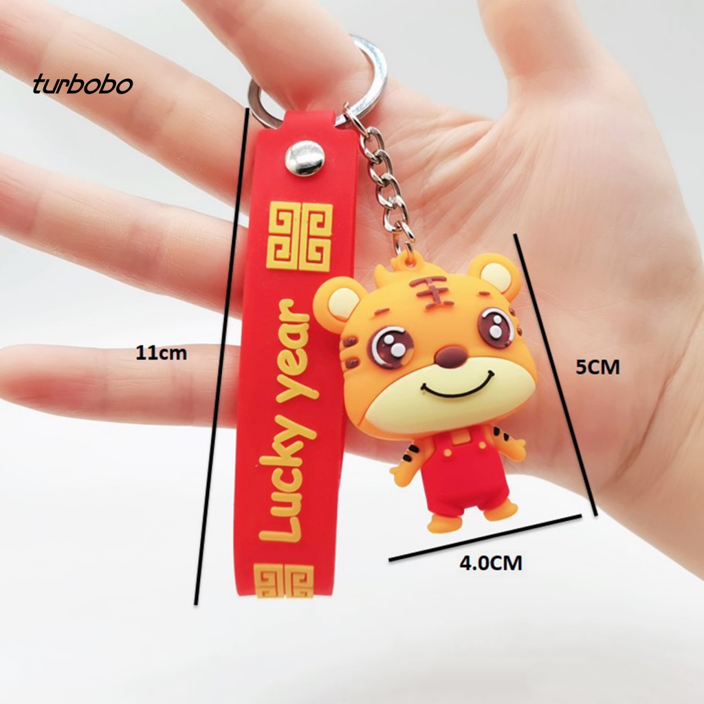 Móc Khóa Hình Chú Hổ May Mắn Phong Cách Truyền Thống Trọng Lượng Nhẹ Dành Cho Trẻ Em