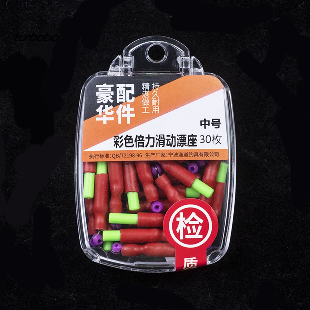 Hộp 30 Phao Nổi Hai Lớp Bằng Vải Không Khí Có Thanh Trượt Dùng Câu Cá