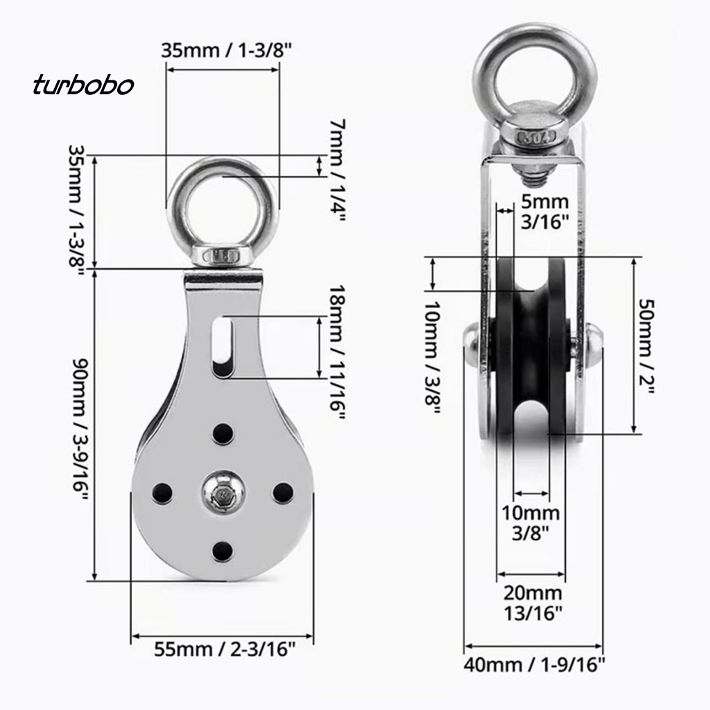 Ròng Rọc Kép Xoay 360 Độ Chống Nước Chịu Lực 300KG Dành Cho Thể Thao