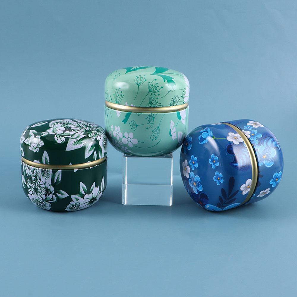 GIOVANNI Hộp Thiếc Nhỏ Hình Tròn Đựng Kẹo / Snack Phong Cách Nhật Bản