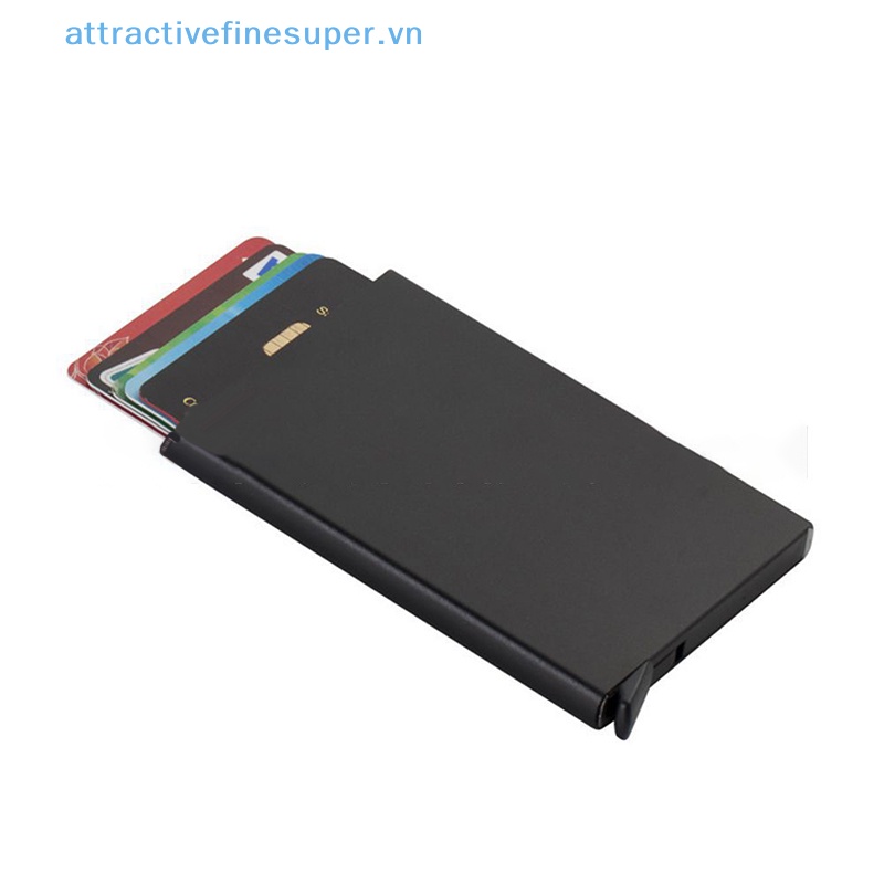 Afs Ví Đựng Thẻ Tín Dụng ID Bằng Kim Loại Nhôm Mỏng Chống Trộm Dành Cho Nam Và Nữ