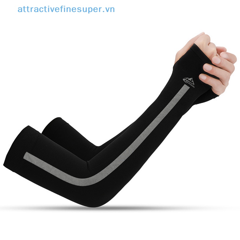 Afs Găng Tay Không Ngón Bằng Lụa Lạnh Chống Tia UV Khi Đi Xe Đạp