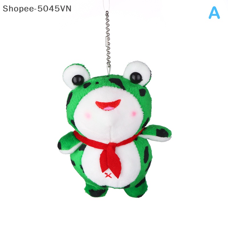 Móc Khóa Hình Chú Ếch Nhồi Bông Mềm Mại Dễ Thương