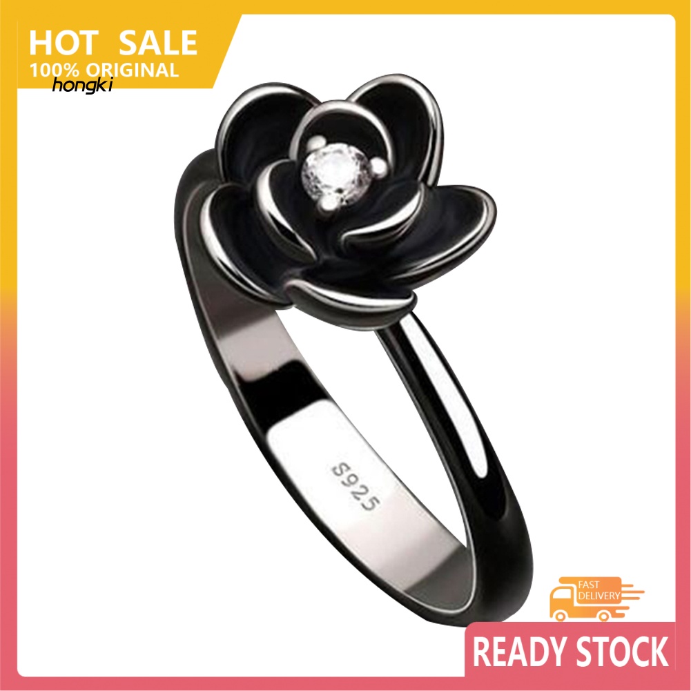 Nhẫn Mạ BạC ĐíNh Kim Cương Giả LấP LáNh ThờI Trang Cho Nữ