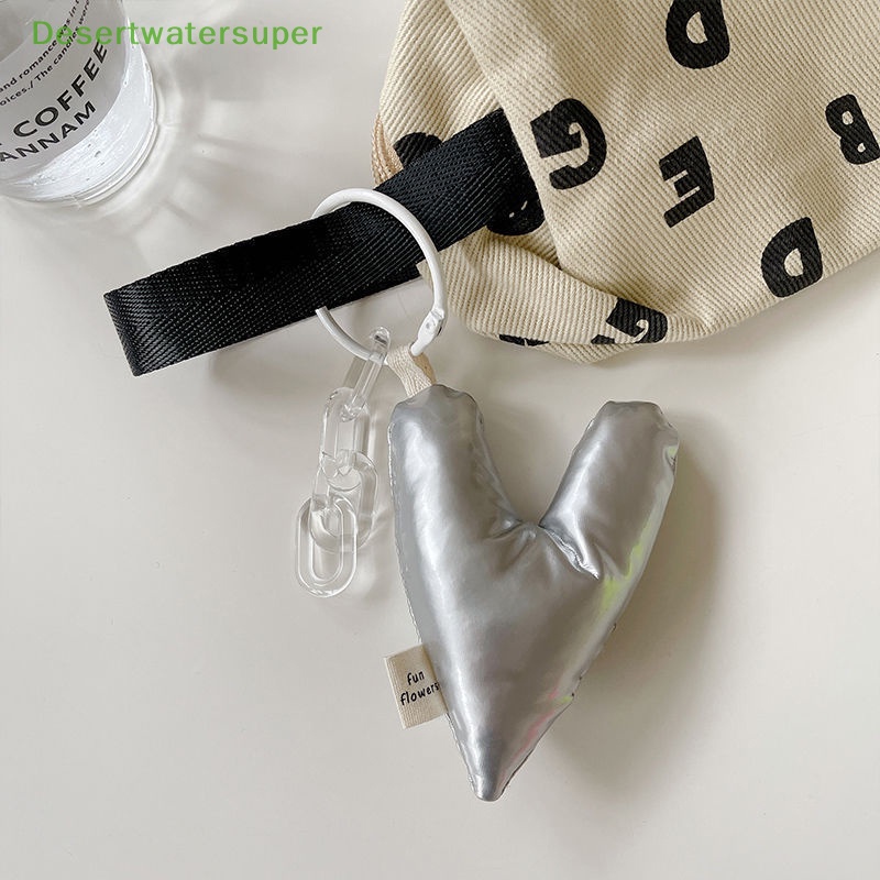 Dây Đeo Điện Thoại / Túi Xách / Móc Khóa Bằng Da PU Hình Trái Tim Nhiều Màu Xinh Xắn