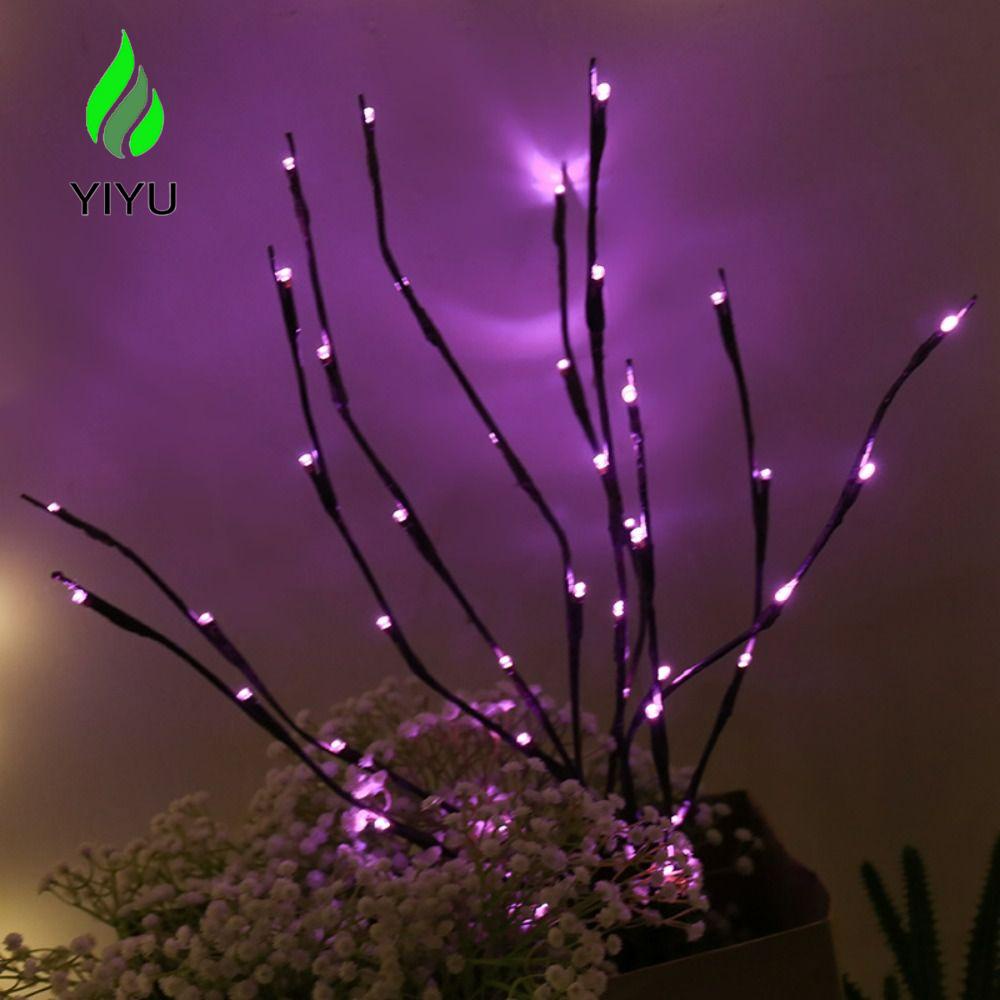 YIYU Nhánh Cây Liễu Gắn Đèn LED Trang Trí Sân Vườn / Tiệc Cưới DIY
