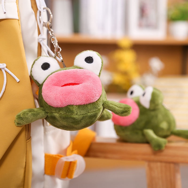 Móc Khóa Ếch Nhồi Bông Dễ Thương Đáng Yêu