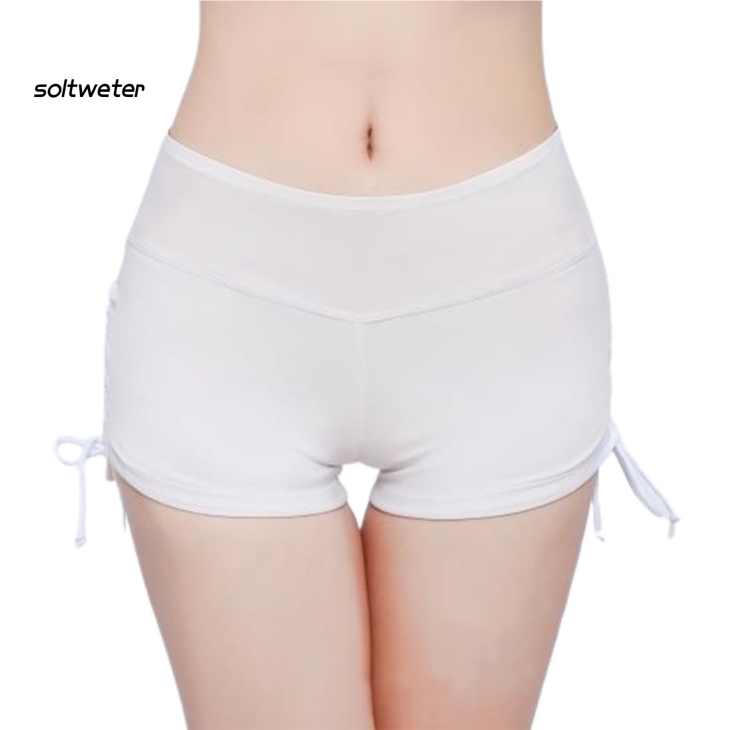 St Quần Bơi Dây Rút Co Giãn Tốt Lưng Cao Cho Nữ Hoạt Động Dưới Nước