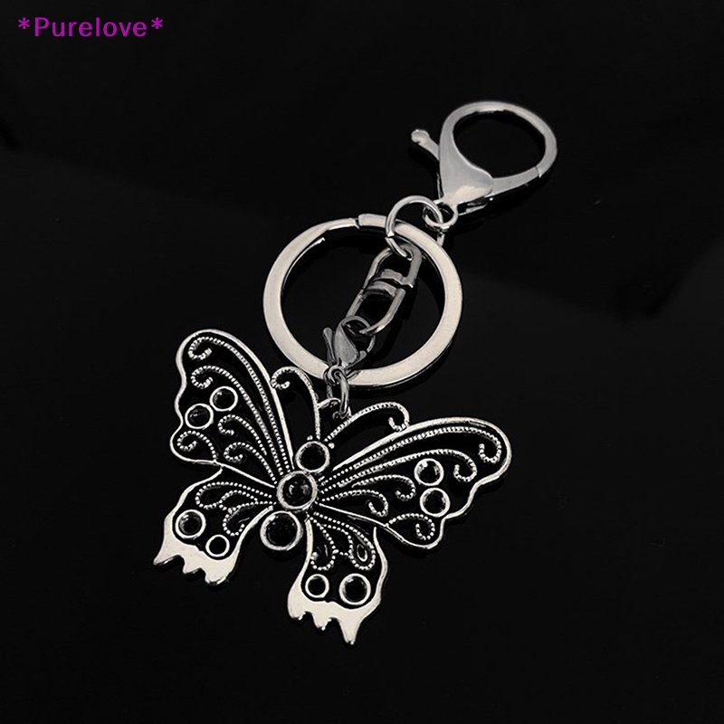 Móc Khóa Kim Loại Y2k Hình Bướm Vintage Xinh Xắn Mới