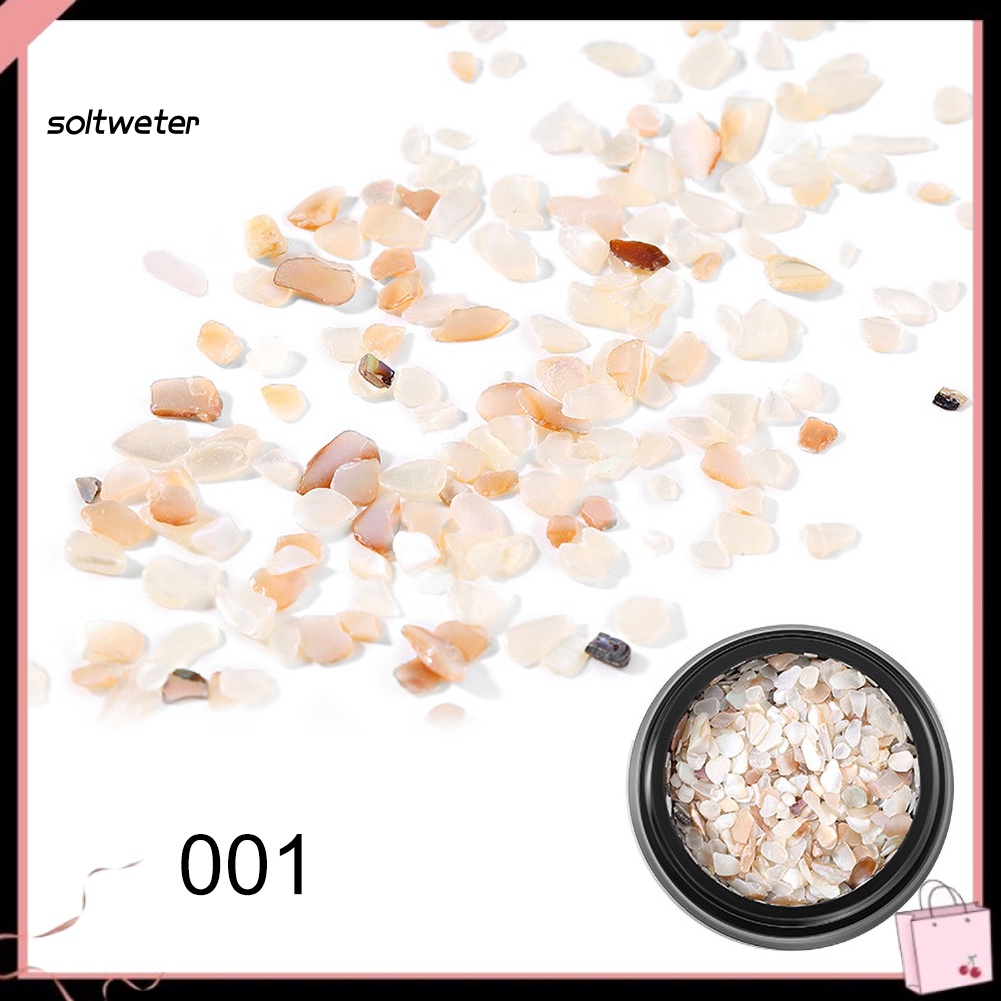 Bộ 2 Đá Đính Trang Trí Móng Tay Hình Vỏ Sò Độc Đáo