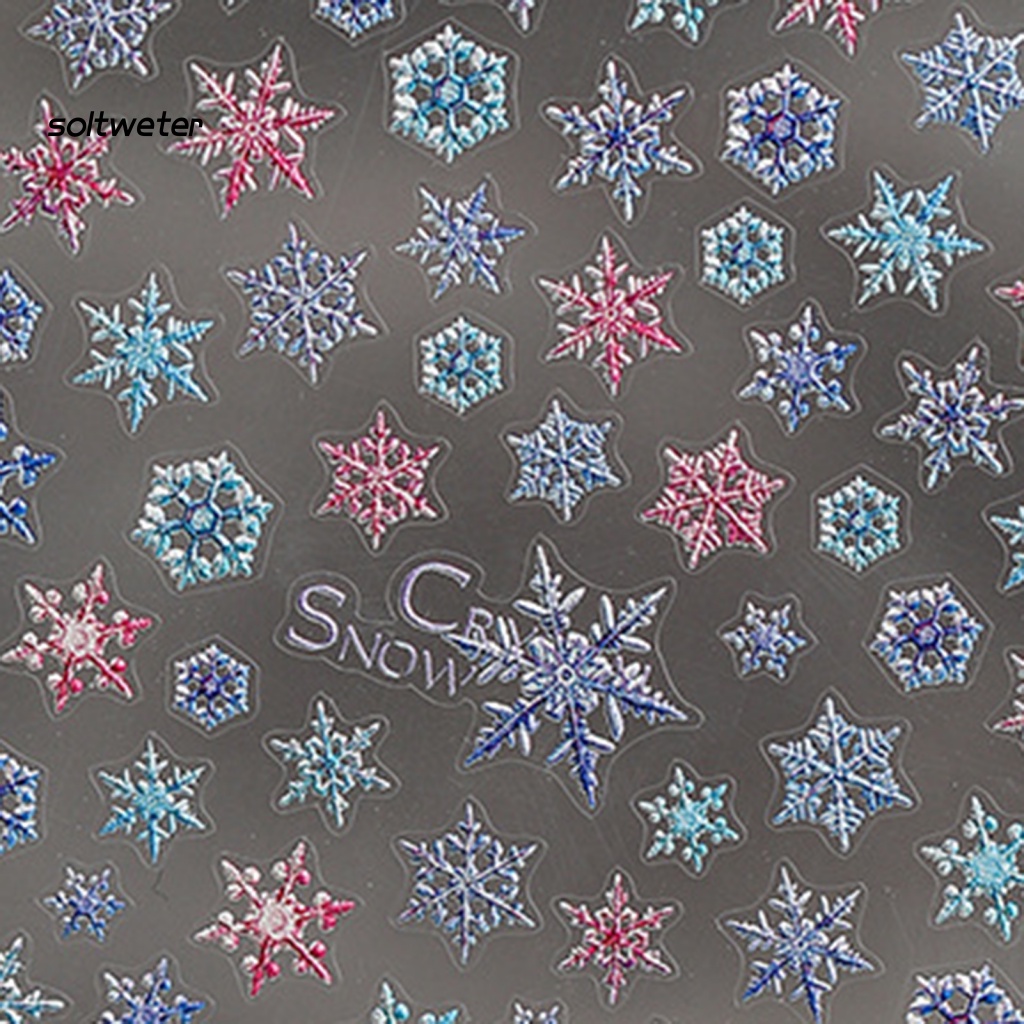 Miếng Dán Họa Tiết Hoa Hồng Dập Nổi 5D Nhiều Hình Dạng Không Phai Màu Trang Trí Móng Tay